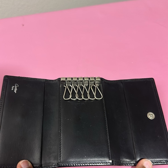 CARTIER black leather key case - Picture 3 of 6